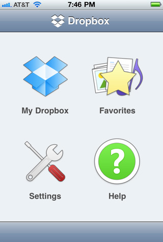 Dropbox- Efficacious iphone Application