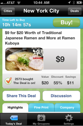Groupon – Deals on your iphone