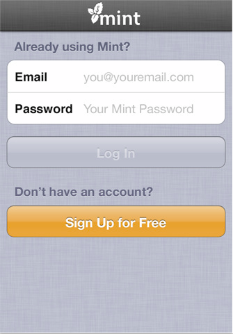 Mint.com- iphone App for Finance