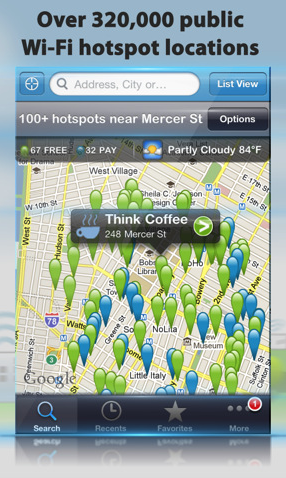 Wi-Fi Finder App for iphone-ipad-ipod Touch