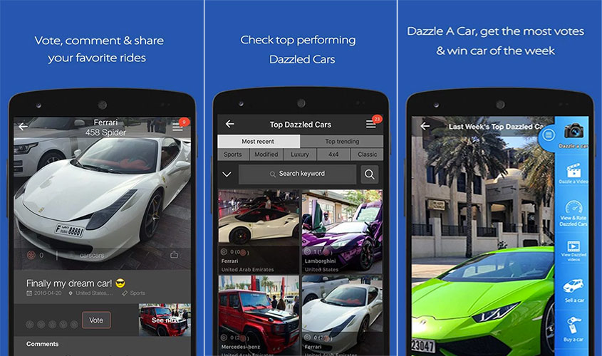 Dazzled Cars App:Perfect MarketPlace and Social Site For Dazzled Cars