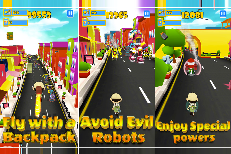 Robot Clash Run:Defend The Earth From Drones And Robots