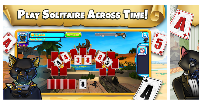 Familiar solitaire gameplay with exciting new mechanics & challenges.