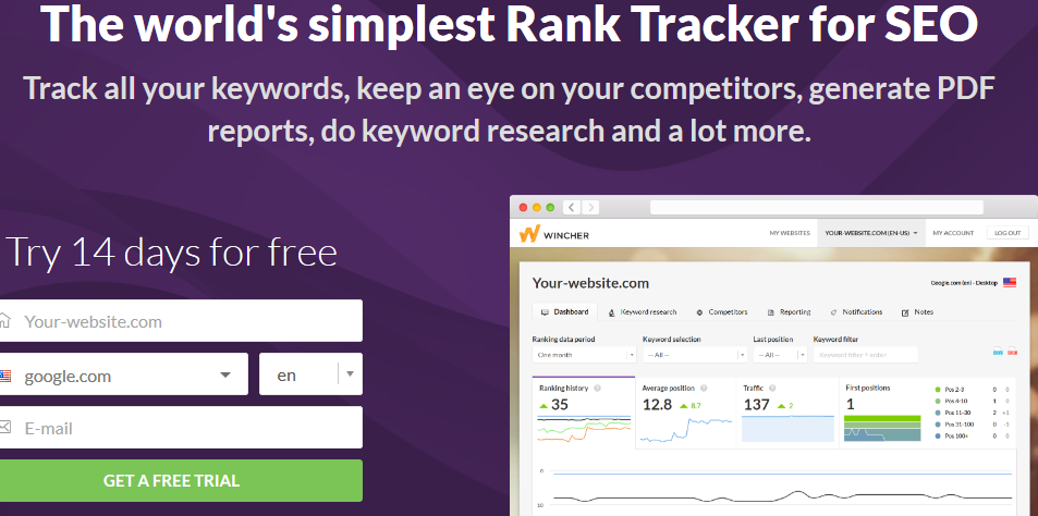 Wincher Rank Tracker – Your Simplest Rank Tracker for SEO