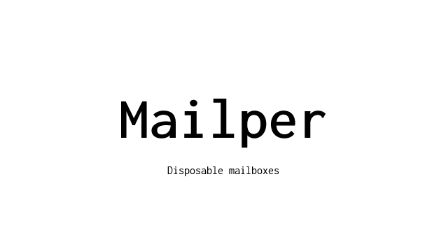 Make Your Disposable Email with Mailper.com