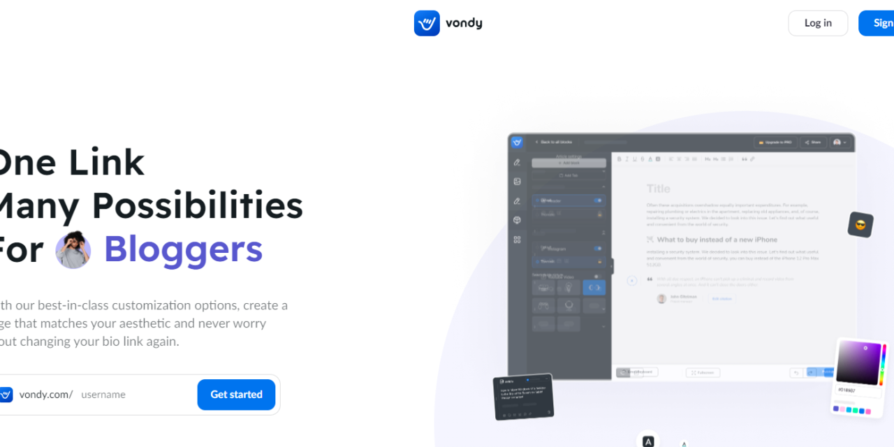 <strong>Vondy – Next Generation Website Builder for Creator</strong>