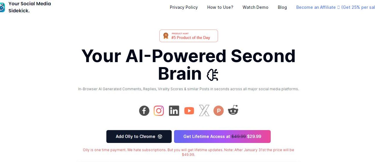 Olly – AI Powered Second Brain