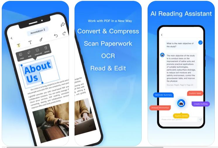 LightPDF: AI Chat PDF, Scanner