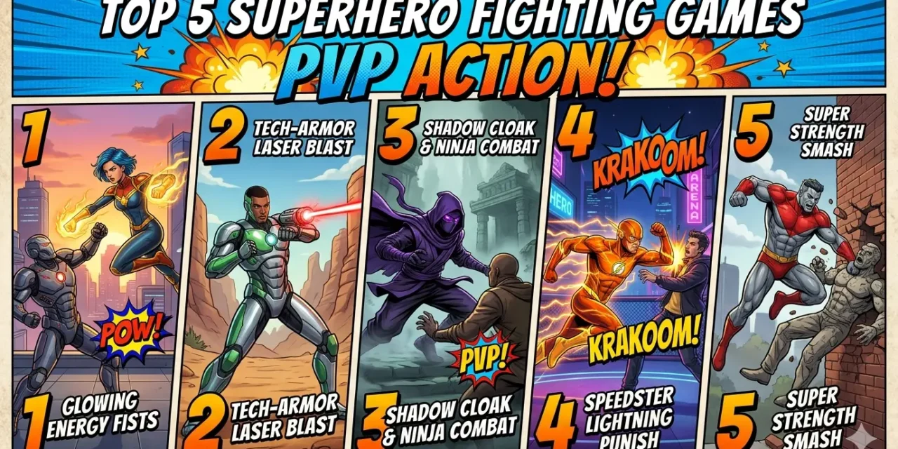 Top 5 Superhero Fighting Games with PvP Action