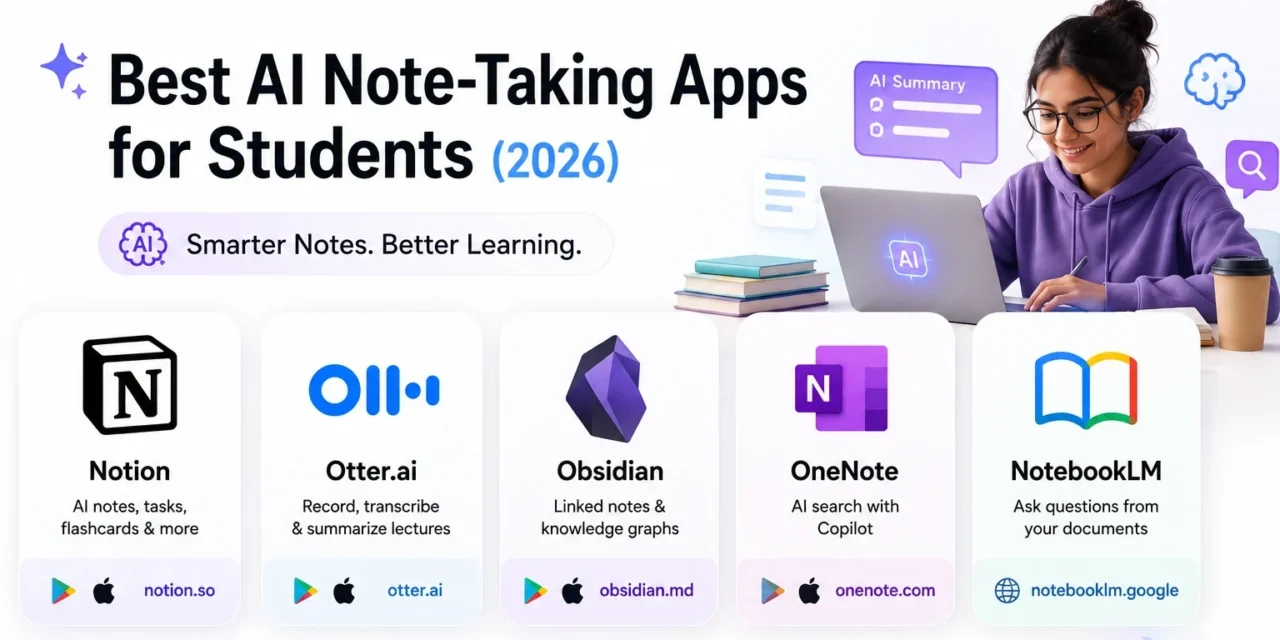 Best AI Note-Taking Apps for Students in 2026