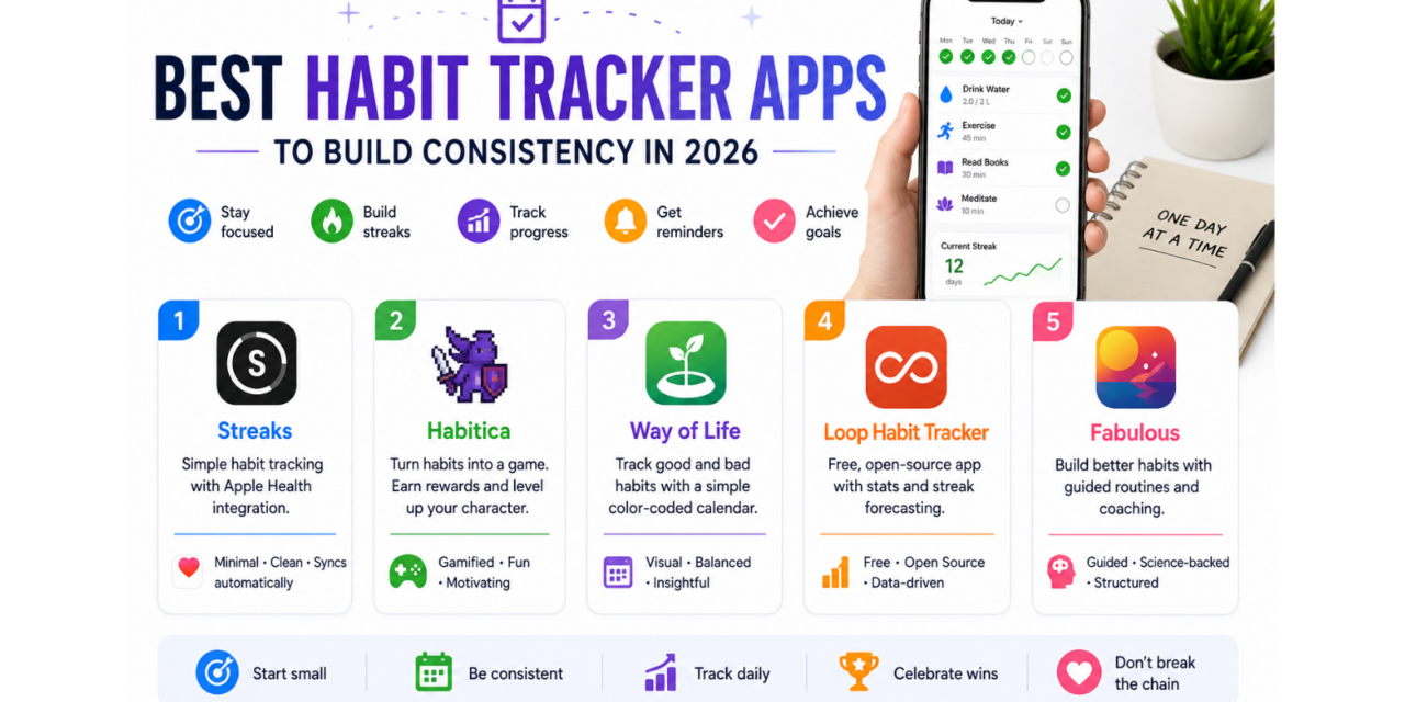Best Habit Tracker Apps to Build Consistency in 2026