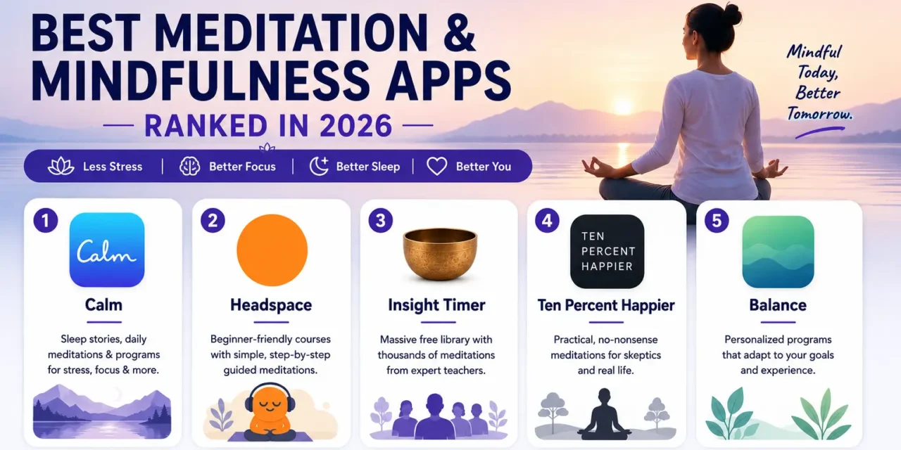 Best Meditation and Mindfulness Apps Ranked in 2026