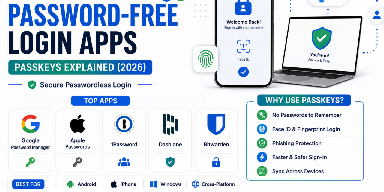 Best Password-Free Login Apps: Passkeys Explained in 2026