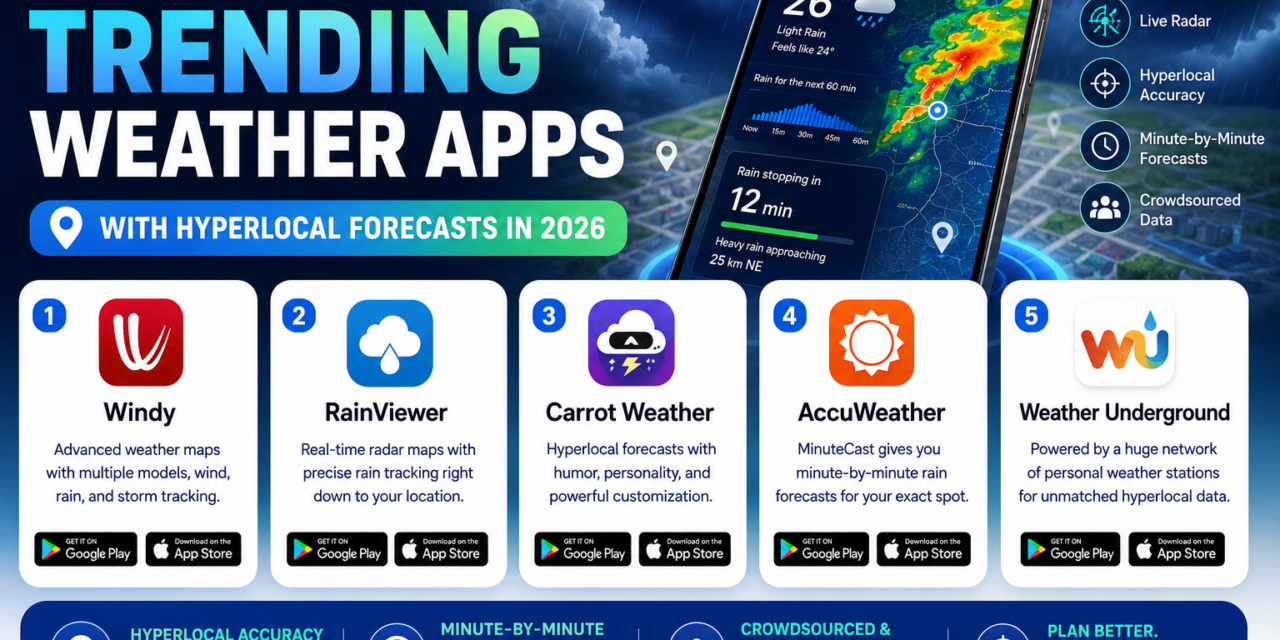 Top 5 Trending Weather Apps with Hyperlocal Forecasts in 2026