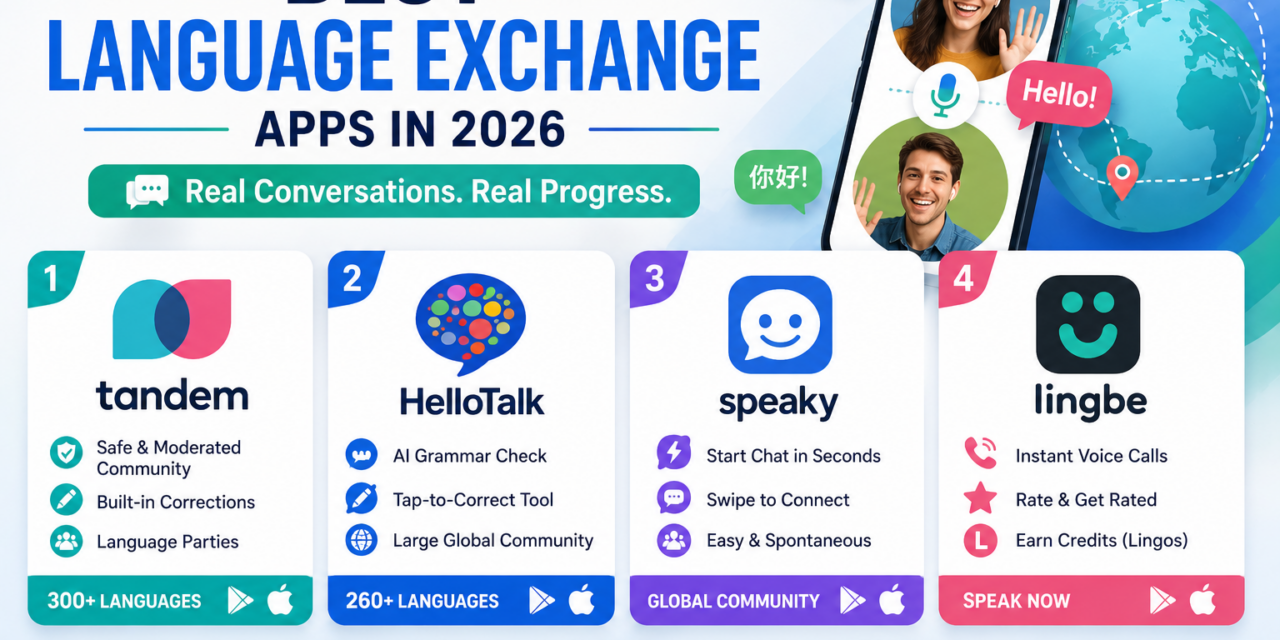 Best Language Exchange and Conversation Practice Apps in 2026