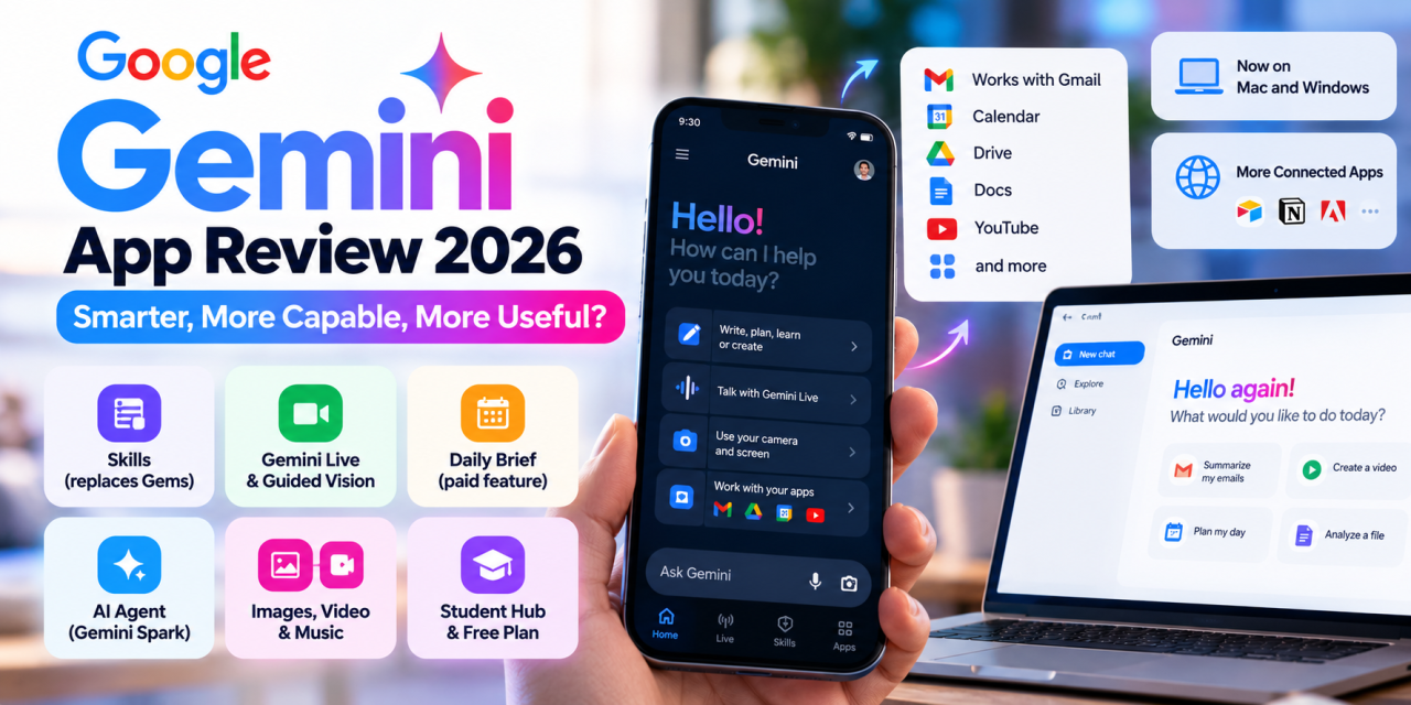 Google Gemini App Review 2026: Is Google’s AI Assistant Worth It on Android and iPhone?